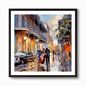 Rainy Day In New Orleans Art Print