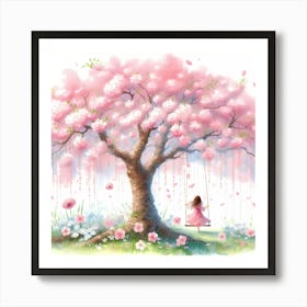 Cherry Blossom Tree 8 Art Print