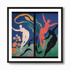 Women Dancing, Shape Study, The Matisse Inspired Art Collection 5 Art Print