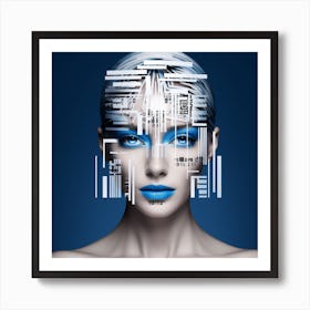 Cyborg Woman 5 Art Print