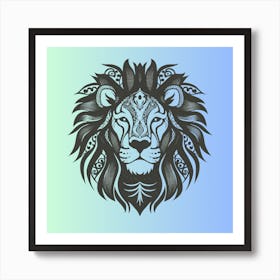 Lion Head 6 Art Print