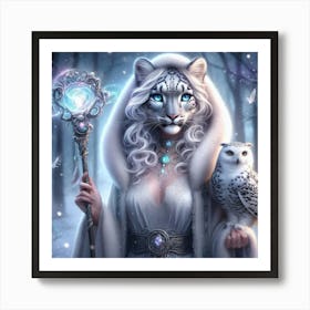 The Leopard Wizard Art Print