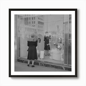 Los Angeles, California, Window Shopping By Russell Lee Art Print