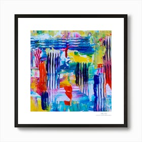 Contemporary art, modern art, mixing colors together, hope, renewal, strength, activity, vitality. American style.68 Art Print