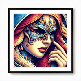 Venetian Mask Art Print