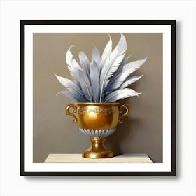 Feathers In A Vase 1 Art Print