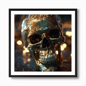 Skull Head 0 Art Print