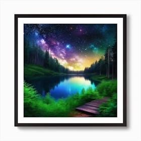 Starry Night Sky 14 Art Print