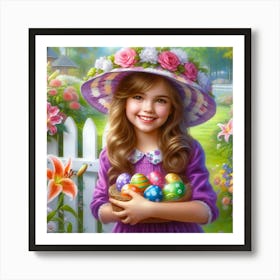 Easter Girl 22 Art Print