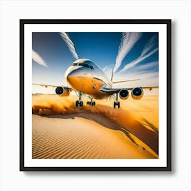 Airplane Desert (36) Art Print