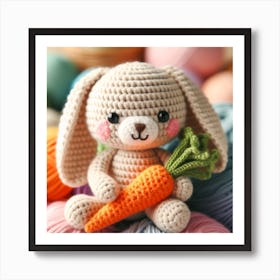 Amigurumi, Rabbit 1 Art Print