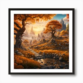 Fantasy Landscape Art Print