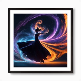 Fire Dancer Art Print