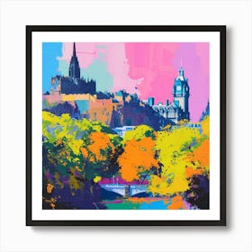 Abstract Park Collection Princes Street Gardens Edinburgh Scotland 2 Art Print