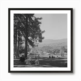 Untitled Photo, Possibly Related To Klamath Falls, Oregon, Sunday Afternoon In The City Park By Russell Lee 1 Art Print