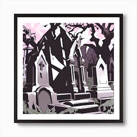 Graveyard 8 Art Print