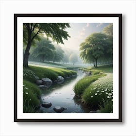 River In The Woods 2 Art Print