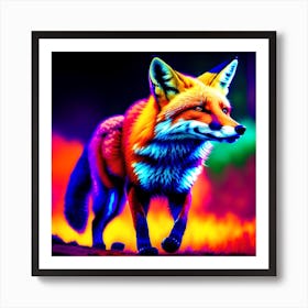 Fox In The Forest Art Print