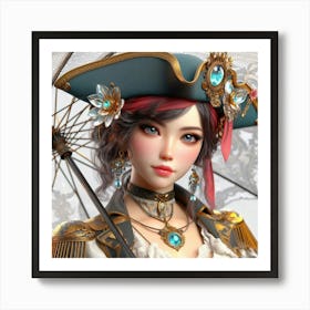 Pirate Girl 1 Art Print
