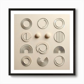 Geometric Circles Art Print