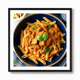 Pasta With Tofu 1 Art Print