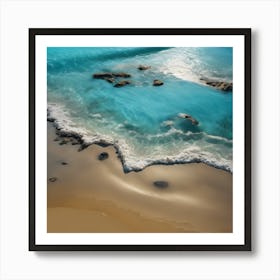Incoming Tide, White Surf on a Calm Sea 2 Art Print