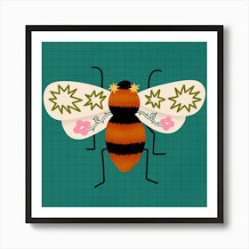 Queen bee Art Print