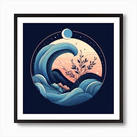 Ocean Wave Art Print