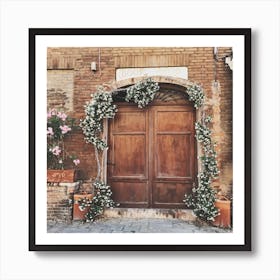 Siena Book Shop Square Art Print