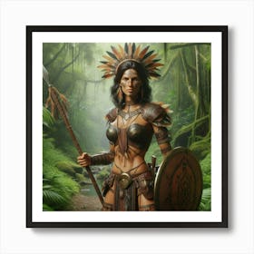 Amazonian Warrier1 Art Print