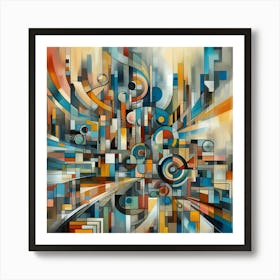 Abstract City Art Print