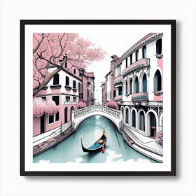 Venice Gondola Art Print