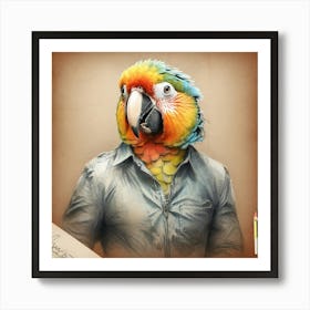 Parrot Portrait 1 Poster