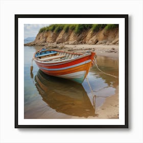 Boat On The Beach 2 Art Print