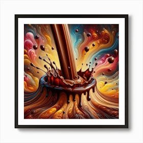 Chocolate Pouring 1 Art Print