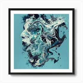 Water Splash Art Print