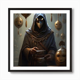 Man In A Mask Art Print