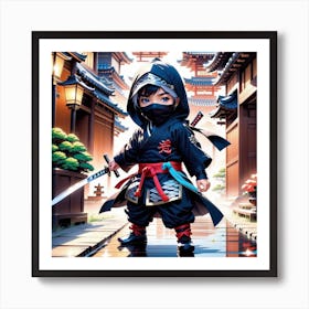 Ninja Boy Art Print