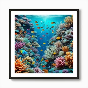 Coral Reef 3 Art Print