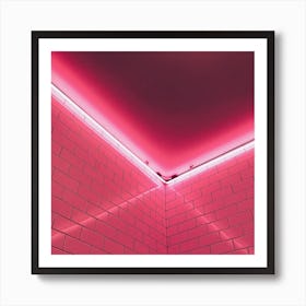 Pink Bathroom (wall art ) Art Print