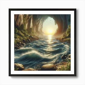 Capture the Magic: Photography Tips for Mountain Streams. Art Print