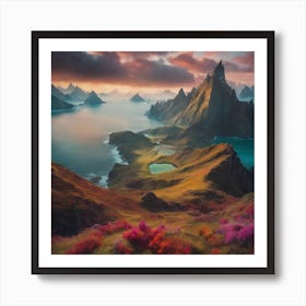Surreal Dreamscapes" - Surreal and dreamlike landscapes that challenge reality and ignite the imagination Art Print