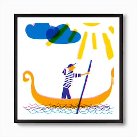 Gondolier  Art Print