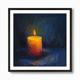 Candle In The Dark Art Print