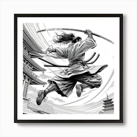 Samurai Art 31 Art Print