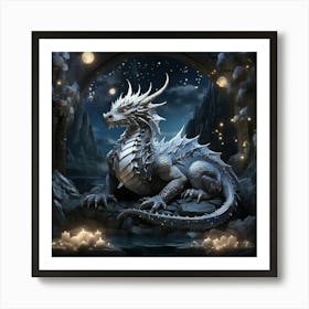 Ice Dragon Art Print