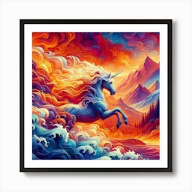 Unicorn Painting 1 Art Print