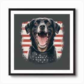 American Dog Art Print