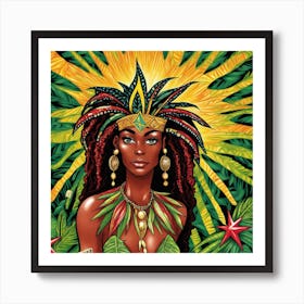 Afro-Jamaican Woman Art Print