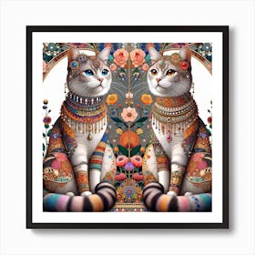 The Majestic Cats 11 Art Print